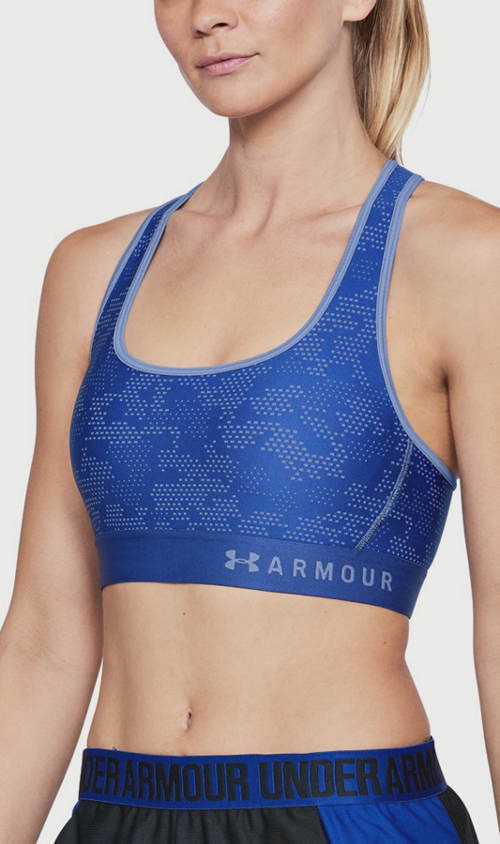 Modrá kompresní běžecká podprsenka Under Armour