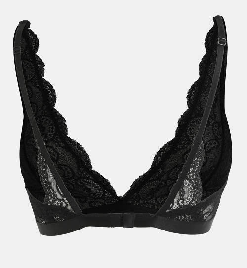 Černá pohodlná bralette podprsenka