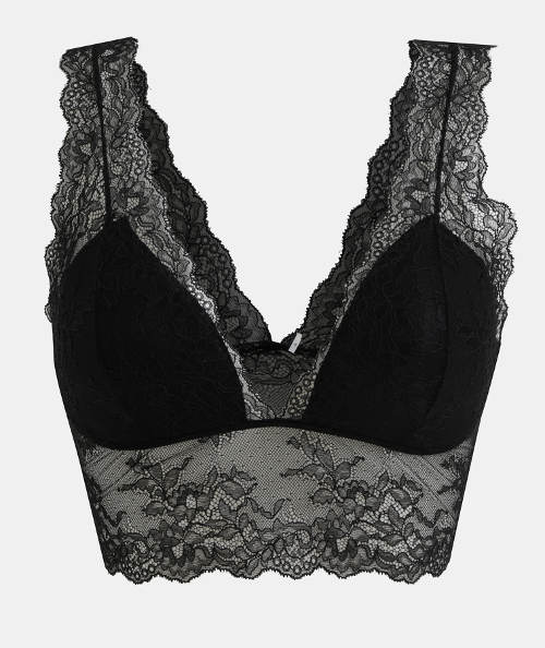 Krajková bralette podprsenka s širším obvodem