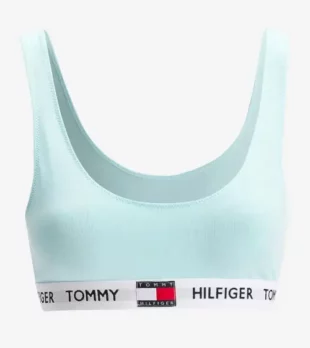 Světle modrá sportovní podprsenka Tommy Hilfiger Underwear